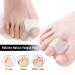 Gel Toe Separators for Overlapping Toes - 4 PCS Bunion Big Toe Straighteners - Toe Corrector Fixator for Hallux Valgus - Relieve Pain - Size Large - Buy Online on GoSupps.com