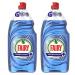 Fairy Platinum Ecalyptus Antibacterial Washing Up Dishwashing Soap Liquid - Lasts 50% Longer - New And Improved Formula - (2x870ml) 435 ml (Pack of 2)