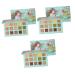 Didiseaon 3 Pcs Eyeshadow Palette Female Eyeshadow Glitter Eye Eyeshadow Makeup Accessories Eye Shadow Green 1 count (Pack of 1) Greenx3pcs
