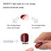 Shop MERVF Oval Press on Nails - Medium Burgundy French Tip Acrylic Nails | 24pcs Glossy Fall Brown Designs | Easy Glue-on Nail Solutions - Buy Online on GoSupps.com