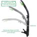WACOOL Dry Top Snorkel with Comfortable Mouthpiece and One-Way Purge Valve - Ideal for Pool, Open Water, Scuba Diving, and Snorkeling - Black - Buy Online on GoSupps.com
