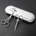 BEZOX Small Scissors 2 PCS Set - Nail Cuticle and Manicure Scissors Kit for Beard, Mustache, Nose, Ear, Eyelashes, and Eyebrow Trimming - Buy Online on GoSupps.com