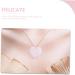 2pcs Natural Pink Crystal Pink Heart Earrings DIY Supplies Natural Pendants Rock and Roll Beadwork 2.5X1CM Pink - Buy Online on GoSupps.com