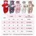JiAmy Baby Hooded Romper Winter Jumpsuit Flannel Outfit | Gray 9-12 Months - Buy Online on GoSupps.com