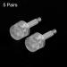 sourcing map 5 Pairs TPU High Heel Tips Shoes Replacement Tap Caps for Women High Heel Shoes 3mm Pin 8mm Round Shape Heel Repair Caps Transparent - Buy Online on GoSupps.com