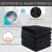 Sinland Microfiber Makeup Remover Cloths - Reusable Face Towel for Soft Facial Care - 6 Pack, 9.8x9.8 Inch, Black - Buy Online on GoSupps.com