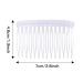 Cinaci 30 Pack Clear Plastic Hair Side Combs with 14 Teeth - DIY Hair Clips for Women, Girls, Wedding, Brides Veil - Buy Online on GoSupps.com