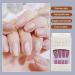 AUklOPVZZ 1 Set French Tip Press on Nails Solid Color Extension Shimmer Fingernails Decals Full Cover Salon Gifts Manicure Kit H33-Pink jelly glue - Buy Online on GoSupps.com
