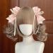PLCPDM Lovely Hairpin with Heart Ribbon Bowknot 3D Hair Clip Cosplay Hairstyle for Everyday Wear Parties Weddings - Buy Online on GoSupps.com
