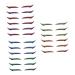 Mikinona Double Sided Tape 18 Pairs Anti Sweat Eyeliner Purple Duct Tape Adhesive Eye Line Strip Eyeliner Sticker Tool Man Eyes