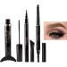 Eyeliner and Mascara Set - Eyeliner Eyebrow Pencil Eye Makeup Set | Eyeliner and Mascara Set Create Natural-Looking Professional Eye-Makeup Highly Pigmented Instantly Lengthen Eyelashes 02# - Buy Online on GoSupps.com
