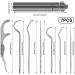 MISFUN 7-Piece Metal Toothpick Set - Reusable Dental Floss Picks Portable Titanium Tooth Cleaning Tools for Camping & Travel - Buy Online on GoSupps.com