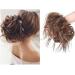 XXL Hairpiece Extensions Bun Hair Tie with Hair Straight Hair Bun Updos Hair Extension for Women 45g Light Brown