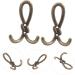 Alipis 2pcs Retro Hook Purses Keychain Wallet Vintage Wallet Key Hanger Wall Mount Coat Hooks Heavy Handbag - Buy Online on GoSupps.com