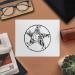 Azeeda Pentagram with Elements Microfiber Cleaning Cloths - 2 Pack for Glasses & Lenses | International Shipping Available - Buy Online on GoSupps.com