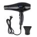 Hair Dryer Negative Ionic Hair Dryer Quick Drying Low Noise Hair Blow Dryer for Home Use Black US Plug 110V