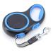 Moyouno 8m long retractable dog leash dog leasic leash 8m high-end pet lead automatic pull-out dog training line up to 50kg for small medium-sized and large dogs (blue) blue
