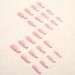 Kamize Line Pink Press on Acrylic Coffin False Nails - 24PCS - Buy Online on GoSupps.com