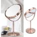 DADEA Double Sided Mirror Make Up Mirror with Stand 7in Large Cosmetic Mirror Fingerprint Prevention Double Side Hd 3x Magnified Vintage Mirror for Women Dressing and Beauty. - Buy Online on GoSupps.com