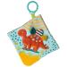 Mary Meyer Pebblesaurus Crinkle Teether Toy with Baby Paper and Squeaker  6 x 6-Inches  Dinosaur