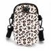 COOWOON GASSI BACK DOG TENLI bag for dog walking dog bag with POOP BAG Dispenser Crossbody Bag for cell phone dog-geckerlis toys perfect for walks training running white leopard