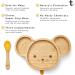 Tiggi Bamboo Baby Suction Plate - Mouse Yellow | BPA-Free Complete Weaning Set | Strong Suction Bamboo Plates for Easy Feeding - Buy Online on GoSupps.com