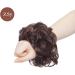 Reddish Brown Updo Ponytail Hair Extension Scrunchie | Curly Wavy Bun Hairpiece for Women - 25g - Buy Online on GoSupps.com