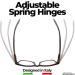 Shop Stylish 1.75x Black Reading Glasses for Men & Women - Lightweight Frame & Spring Hinge for Comfortable Presbyopia Vision - Buy Online on GoSupps.com