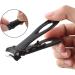 BYCUFF Nail Clipper Set Thick Toenail & Fingernail Cutter with Wide Jaw Opening Stainless Steel Nail File Ingrown Manicure Pedicure Kit for Men & Women Black - Buy Online on GoSupps.com