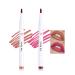 Lip Stain Marker Pen Set 2Pcs Lip Liner Stain Liquid Lipstick Lipliner Pencil Longlasting Waterproof Matte Red Lip Color Lipstain Tint Precise Chisel Tip Marker Lipgloss Lip Makeup for Women-05+06