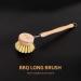 Dish Scrub Brush - Kitchen Scrub Brush | Solid Dish Scrubber Brush with Wear-Resistant Sisal Material Bristles and Design for Pot Ruftup - Buy Online on GoSupps.com