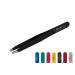 Faude professional tweezers to pluck eyebrows also for fine hairs and ingrown hair weird 9.8cm completely stainless steel or with Silk Touch coating (color) (black)
