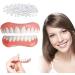 Buy Dentures & Cosmetic Veneers - Temporary Prosthesis & Silicone Tooth Plates for Men & Women - 2PCs International Shipping - Buy Online on GoSupps.com