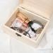 VIKOS 1-Pack Unfinished Wooden Box with Hinged Lid - Small DIY Storage for Crafts and Jewelry - Buy Online on GoSupps.com