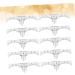 Outanaya 10pcs Set Eyebrow Ruler Microblading Ruler Guide Makeup Gadgets Scale Ruler Disposable White - Buy Online on GoSupps.com