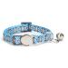 Moonpet Personalized Cat Necklace - Custom Name & Phone Number Safety Closure Bell - Blue Checkered - International Shipping - Buy Online on GoSupps.com