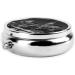 New York Paintings Round Pill Box | 3 Compartment Mini Decorative Travel Medicine Organizer - Black - Buy Online on GoSupps.com