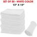 TALVANIA Shop Towels 50 Pack - Reusable Cleaning Rags 13x13 - Durable Quality Cotton - Machine Washable Shop Rags for All Purposes (White) - Buy Online on GoSupps.com