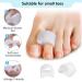 24 Silicone Gel Toe Separators for Hammer Toe & Bunion Relief | Small Toe Protection & Spreader Pain Relief Solution for Overlapping Toes - Buy Online on GoSupps.com