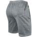 Buy ZOXOZ Men's Summer Cotton Shorts with Zipper Pockets - Gray XL | International Shipping Available - Buy Online on GoSupps.com