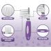 XQX Dematting Fur Rake Comb Brush for Dogs and Cats - Long 2.5" Steel Safety Blades Metal Comb for Detangling Matted or Knotted Undercoat Hair - Buy Online on GoSupps.com