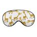 SEPTYK Cute Cartoon Giraffe Animal Pattern Sleep Mask Eye Eyepatch Eyeshade with Elastic Strap Cover Sleeping for Men Women Kids