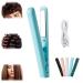 Mini Dual-Purpose Curling Iron ceramic Mini Hair Curler Mini Curling Iron for Short Hair 2 In 1 Mini Curling Wand Curling and Straightening Iron Hair Straightener Curling Iron (B)