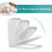 Square Toilet Seat Soft Close Toilet Seat White with Quick Release Simple Top Fixing Heavy Duty UF Material Anti-Bacterial Toilet Seats with Stainless Adjustable Hinges Little Surprise - Buy Online on GoSupps.com