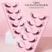 Uranian Fox Eye Lashes | Wispy Faux Mink with Clear Band | Fluffy Cat Eye | D Curl Lash Extensions | Natural Look for Women & Girls - Buy Online on GoSupps.com