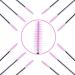 Generic 100 Pieces Disposable Eyelash Brushes Mascara Wands Eyelash Eyebrow Applicator Cosmetic Makeup Brush Tool Kits (Black/Pink) - Buy Online on GoSupps.com