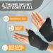 BracEasy Thumb Brace - Wrist & Thumb Support for Arthritis, De Quervain's Tenosynovitis - Black, Single - Buy Online on GoSupps.com