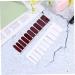 Healeved 3 Sheets Women Nail Stickers False Fingernail Tips Tough Nail Polish Strips French Manicure Nail Polish Nail Art Cover Tip Manicure False Nails French Manicure Stickers Red - Buy Online on GoSupps.com