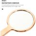 FOMIYES Hand Mirror - Rose Gold Glass Handheld Mirror for Makeup and Travel - 16x9cm - Buy Online on GoSupps.com