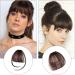 Bangs Bangs Hair Clip in Bangs Heat Resistant Thin Bangs Fringe Bangs Clip on Hairpiece One Piece in Fringe Natural Flat Air Bangs Hair Extensions for Women for Women Curved Bangs for Daily Wear (C B Light brown - Buy Online on GoSupps.com